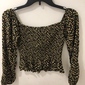 Floral off the shoulder top